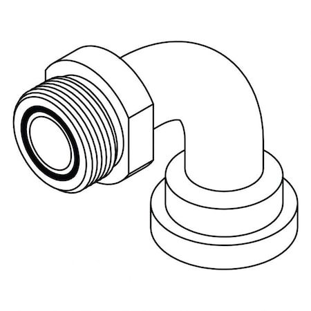 Tompkins Hydraulic Fitting, Flange16MORFS-12FL C62 90 NO BRAZE FF6892-16-12